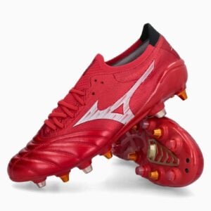 Ghete de fotbal Mizuno Morelia Neo IV Beta 40th Japan Mix (PSH-P1GC254060-P) Ghete pentru iarbă, Mizuno Ruby Red
