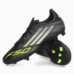 adidas F50 League FG/MG (PSH-JI0007-P) adidas Electric Stealth, Adidas F50, Ghete fotbal sintetic, Ghete pentru iarbă, Ghete Semi-amatori