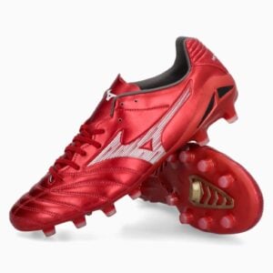 Ghete de fotbal Mizuno Monarcida Neo III 40th Pro (PSH-P1GA252260-P) Ghete Elite / Profesionale, Ghete fotbal sintetic, Ghete pentru iarbă, Mizuno Ruby Red