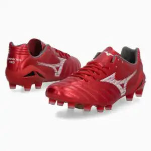 Ghete de fotbal Mizuno Monarcida Neo III 40th Pro (PSH-P1GA252260-P) Ghete Elite / Profesionale, Ghete fotbal sintetic, Ghete pentru iarbă, Mizuno Ruby Red