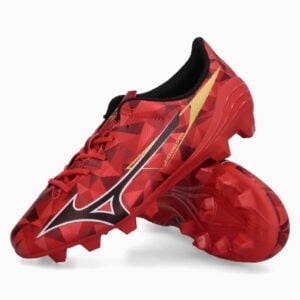Ghete de fotbal Mizuno II Select 40th Junior (PSH-P1GB256560-P) Ghete fotbal sintetic, Ghete pentru iarbă, Ghete Semi-amatori, Mizuno Ruby Red
