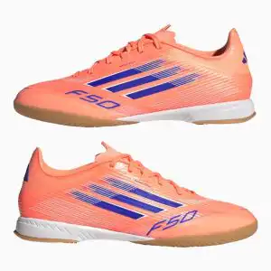 Ghete de fotbal adidas F50 League IN (PSH-JH7718-P) adidas Coral Blaze, Adidas F50, Ghete fotbal sală (Futsal), Ghete Semi-amatori