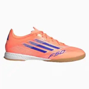 Ghete de fotbal adidas F50 League IN (PSH-JH7718-P) adidas Coral Blaze, Adidas F50, Ghete fotbal sală (Futsal), Ghete Semi-amatori