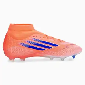 Ghete de fotbal adidas F50 League Mid FG/MG (PSH-JI0888-P) adidas Coral Blaze, Adidas F50, Ghete fotbal sintetic, Ghete pentru iarbă, Ghete Semi-amatori