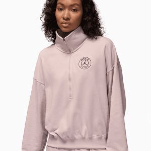 Bluză Nike PSG x Jordan 25/26 Fleece Half-Zip pentru femei (PSH-HV0137-060-P) Hanorace