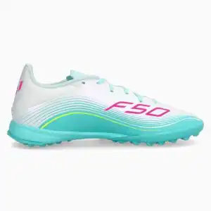 Ghete de fotbal adidas F50 League Messi TF (PSH-JQ0937-P) Adidas F50, adidas F50 Messi Aurora Radiante, Ghete fotbal sintetic, Ghete Semi-amatori