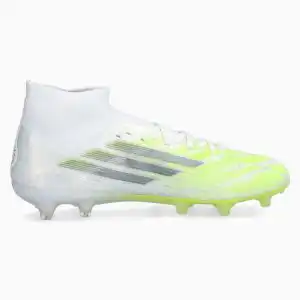Ghete de fotbal adidas F50 Pro Mid FG/AG pentru femei (PSH-JR8954-P) adidas Born For Goals, Adidas F50, adidas Icon Takeover, Ghete Elite / Profesionale, Ghete fotbal sintetic, Ghete pentru iarbă