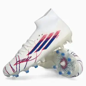 Ghete de fotbal adidas F50 Pro Mid FG/AG pentru femei (PSH-JR8954-P) adidas Born For Goals, Adidas F50, adidas Icon Takeover, Ghete Elite / Profesionale, Ghete fotbal sintetic, Ghete pentru iarbă