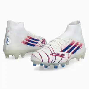 Ghete de fotbal adidas F50 Pro Mid FG/AG pentru femei (PSH-JR8954-P) adidas Born For Goals, Adidas F50, adidas Icon Takeover, Ghete Elite / Profesionale, Ghete fotbal sintetic, Ghete pentru iarbă