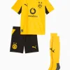Set Puma Borussia Dortmund 26/27 Home Little Kids Junior - Negru, Galben (PSH-784093 01-P) Tricouri