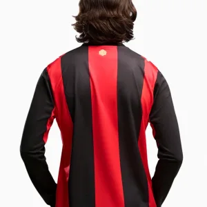 Tricou cu maneci lungi Puma AC Milan 26/27 Home Replica - Negru, Roșu (PSH-784122 01-P) Tricouri