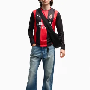 Tricou cu maneci lungi Puma AC Milan 26/27 Home Replica - Negru, Roșu (PSH-784122 01-P) Tricouri