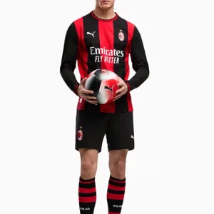 Tricou cu maneci lungi Puma AC Milan 26/27 Home Authentic - Negru, Roșu (PSH-785486 01-P) Tricouri
