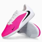 Ghete de fotbal Nike Phantom 6 Low Club IC Junior - Alb, Roz (PSH-IH1802-901-P) Ghete Amatori, Ghete fotbal sală (Futsal), Nike Phantom