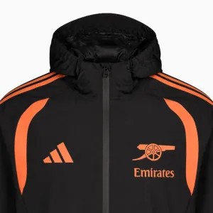Jachetă adidas Arsenal FC 26/27 Tiro Rain - Negru (PSH-KC2424-P) Jachete