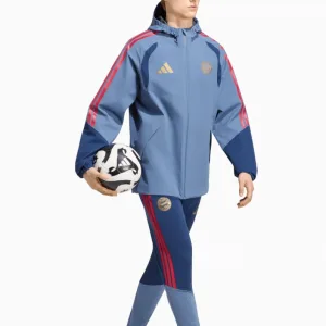 Jachetă adidas FC Bayern 26/27 Rain - Albastru (PSH-KH3766-P) Jachete