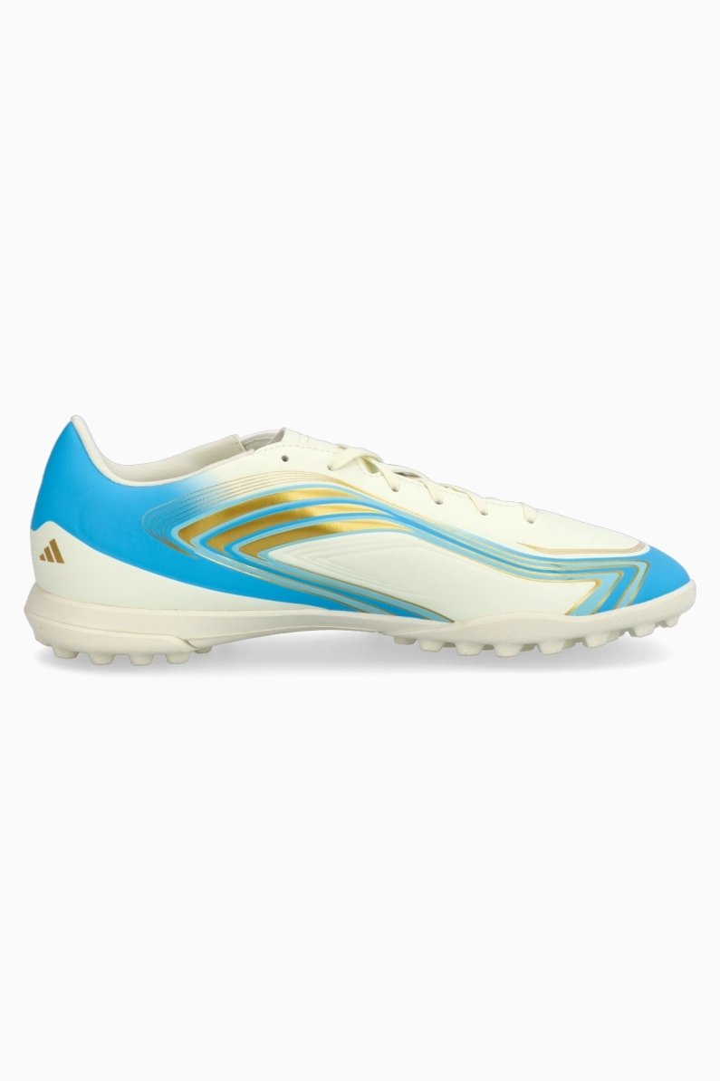 Ghete de fotbal adidas F50 Club Messi TF – Alb, Albastru Deschis (PSH-KK1377-P) adidas El Ultimo Tango, Adidas F50, Ghete Amatori, Ghete fotbal sintetic Ghete de fotbal adidas F50 Club Messi TF - Alb, Albastru Deschis (PSH-KK1377-P) adidas El Ultimo Tango, Adidas F50, Ghete Amatori, Ghete fotbal sintetic