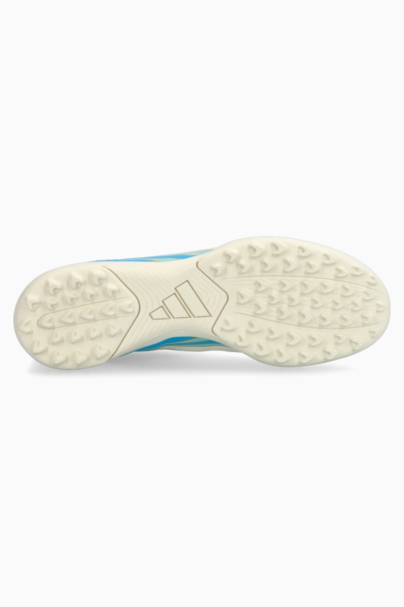 Ghete de fotbal adidas F50 Club Messi TF – Alb, Albastru Deschis (PSH-KK1377-P) adidas El Ultimo Tango, Adidas F50, Ghete Amatori, Ghete fotbal sintetic Ghete de fotbal adidas F50 Club Messi TF - Alb, Albastru Deschis (PSH-KK1377-P) adidas El Ultimo Tango, Adidas F50, Ghete Amatori, Ghete fotbal sintetic