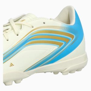 Ghete de fotbal adidas F50 Club Messi TF - Alb, Albastru Deschis (PSH-KK1377-P) adidas El Ultimo Tango, Adidas F50, Ghete Amatori, Ghete fotbal sintetic