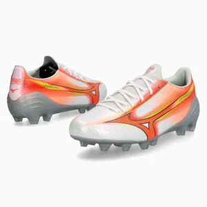 Ghete de fotbal Mizuno Alpha III Japan FG - Portocale, Argint (PSH-P1GA266054-P) Ghete Elite / Profesionale, Ghete pentru iarbă, Mizuno Prism Pack