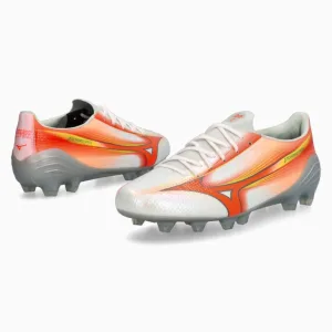 Ghete de fotbal Mizuno Alpha III Elite FG - Portocale, Argint (PSH-P1GA266254-P) Ghete Elite / Profesionale, Ghete pentru iarbă, Mizuno Prism Pack