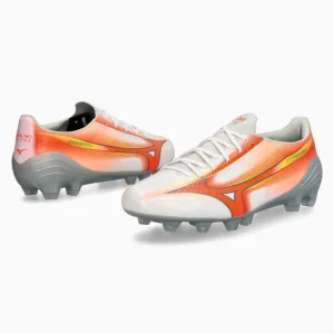 Ghete de fotbal Mizuno Alpha III Pro FG - Portocale, Argint (PSH-P1GA266454-P) Ghete Elite / Profesionale, Ghete pentru iarbă, Mizuno Prism Pack