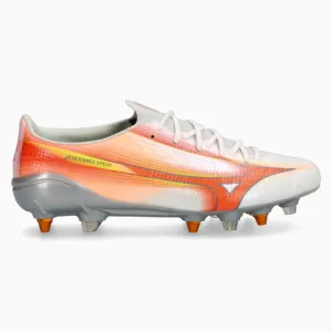Ghete de fotbal Mizuno Alpha III Elite Mix - Portocale, Argint (PSH-P1GC266254-P) Ghete Elite / Profesionale, Ghete pentru iarbă, Mizuno Prism Pack