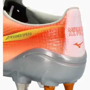 Ghete de fotbal Mizuno Alpha III Elite Mix - Portocale, Argint (PSH-P1GC266254-P) Ghete Elite / Profesionale, Ghete pentru iarbă, Mizuno Prism Pack