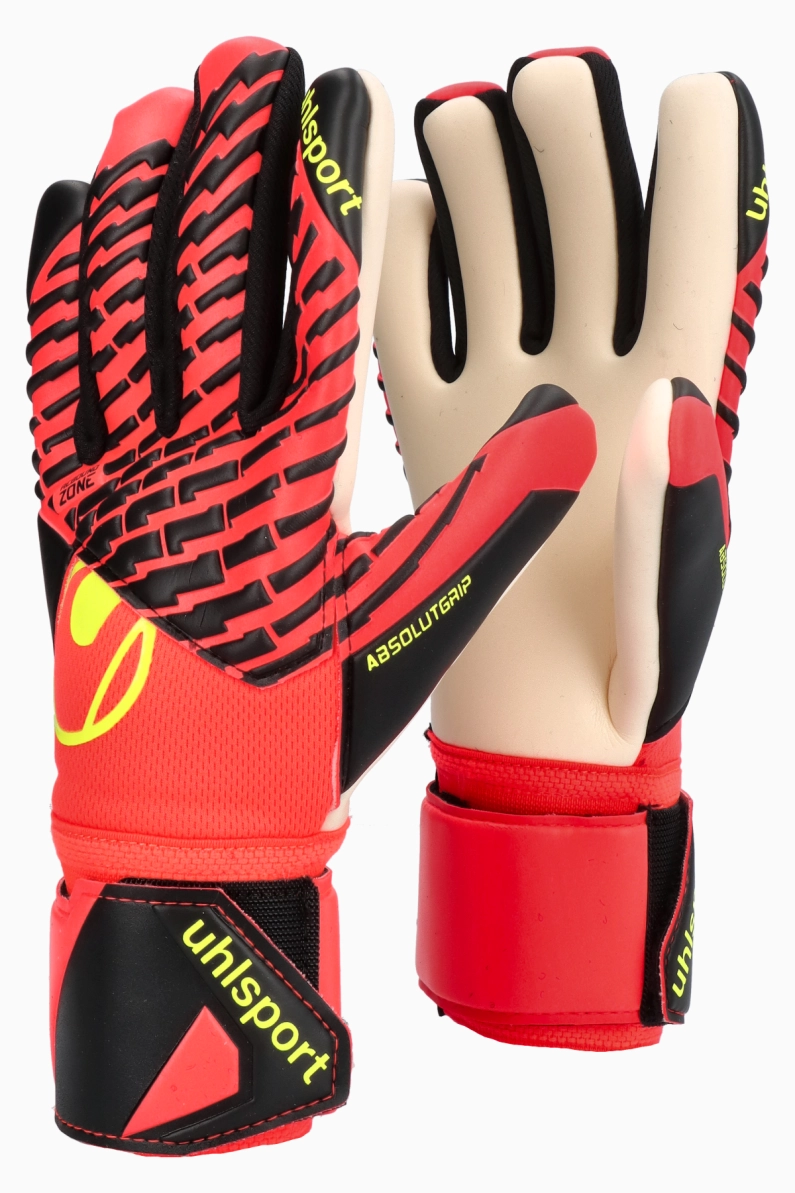 Mănusi Uhlsport Fangmaschine Absolutgrip Pro HN Junior - Negru, Roșu