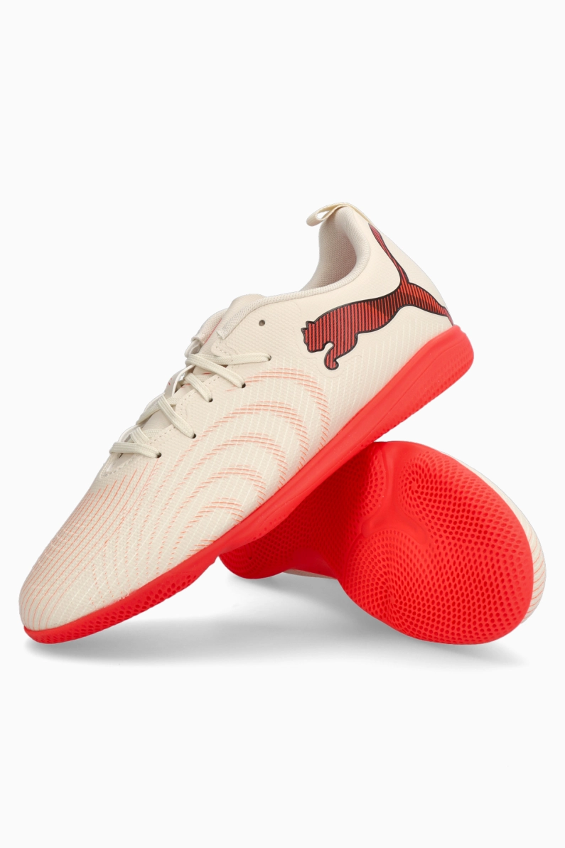 Ghete de fotbal Puma Future 9 Play IN Junior - Alb