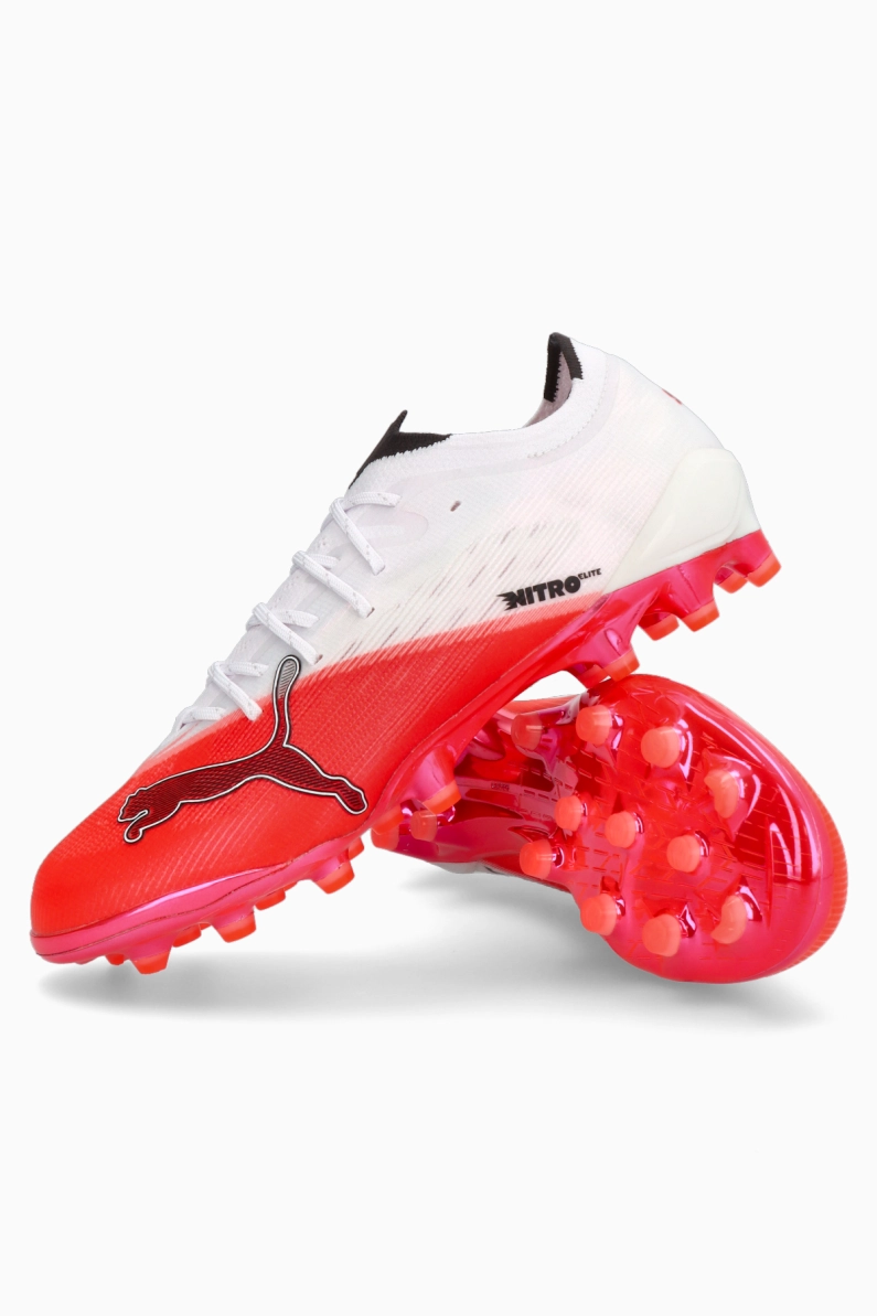 Ghete de fotbal Puma Ultra Nitro 7 Ultimate AG - Alb, Roșu