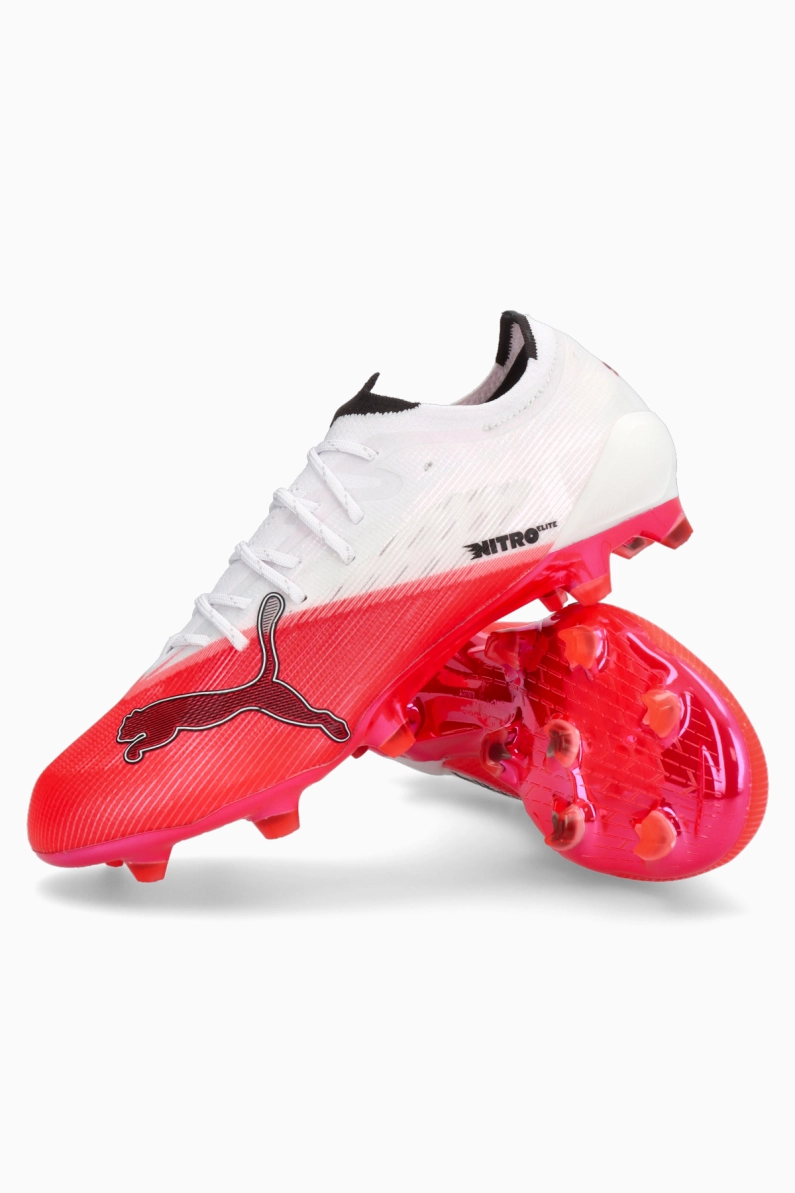 Ghete de fotbal Puma Ultra Nitro 7 Ultimate FG - Alb, Roșu