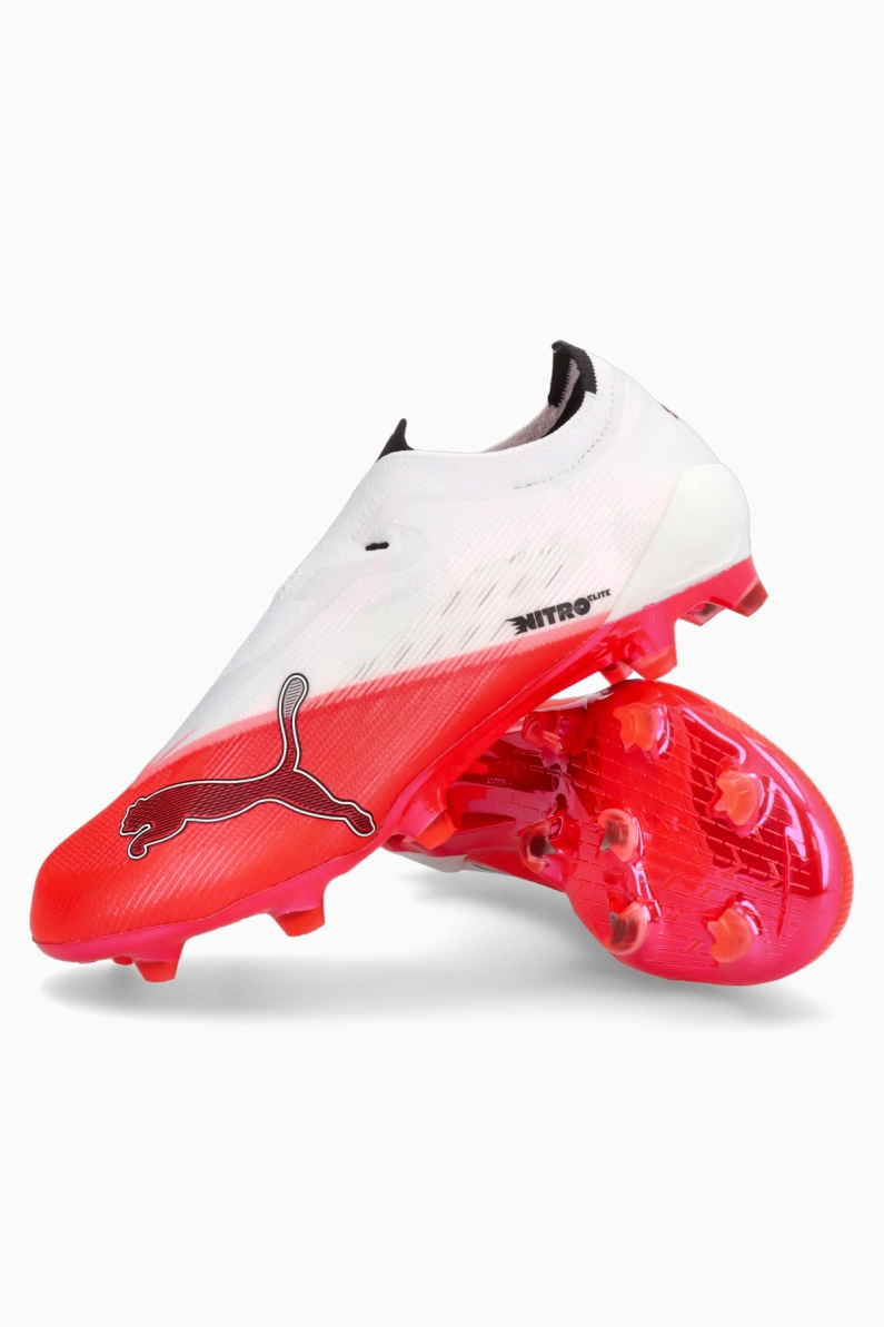 Ghete de fotbal Puma Ultra Nitro 7 Ultimate LL FG - Alb, Roșu