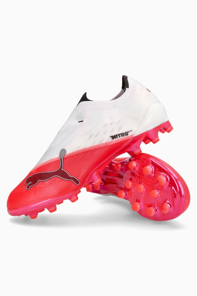 Ghete de fotbal Puma Ultra Nitro 7 Ultimate LL AG - Alb, Roșu