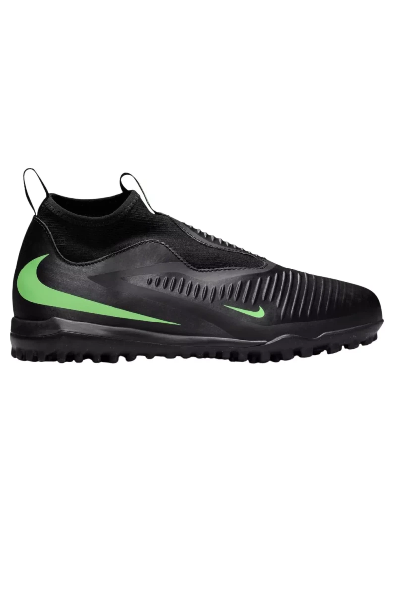 Ghete de fotbal pentru copii până la gleznă pentru diferite suprafețe Nike Phantom 6 High Academy TF Junior - Negru