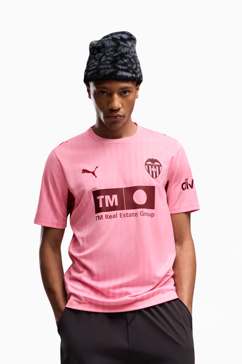 Tricou Puma Valencia CF 26/27 Treilea Replica - Roz