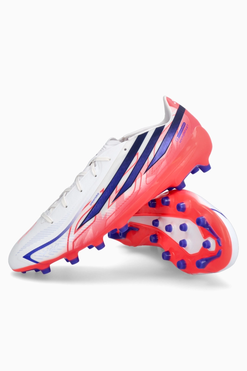 Ghete de fotbal adidas F50 League Hyperfast AG - Alb