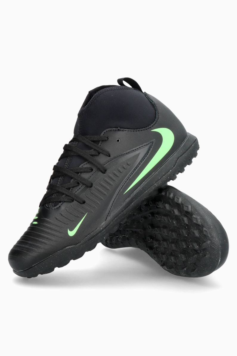 Ghete de fotbal Nike Phantom 6 High Club TF Junior - Negru