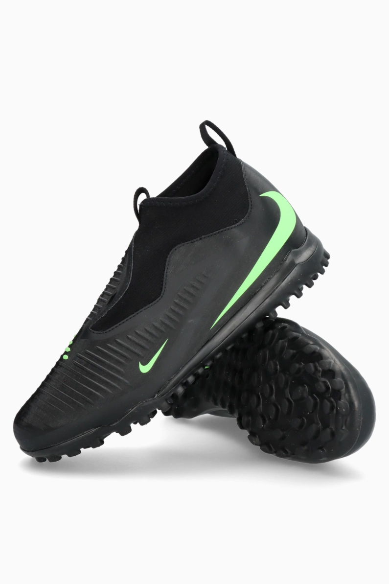 Ghete de fotbal Nike Phantom 6 High Academy TF Junior - Negru
