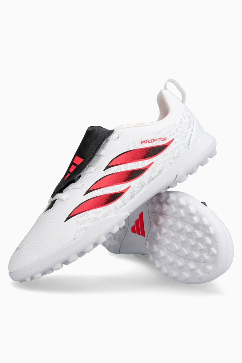 Ghete de fotbal adidas Predator Club FT TF Junior - Alb