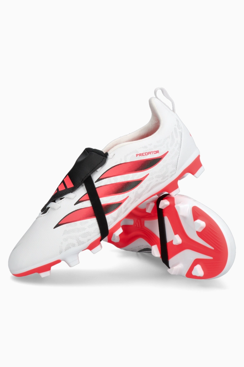 Ghete de fotbal adidas Predator Club FT FG/MG Junior - Alb