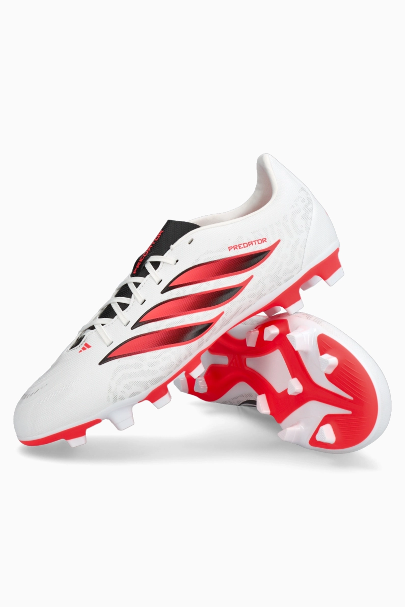 Ghete de fotbal adidas Predator Club FG/MG - Alb