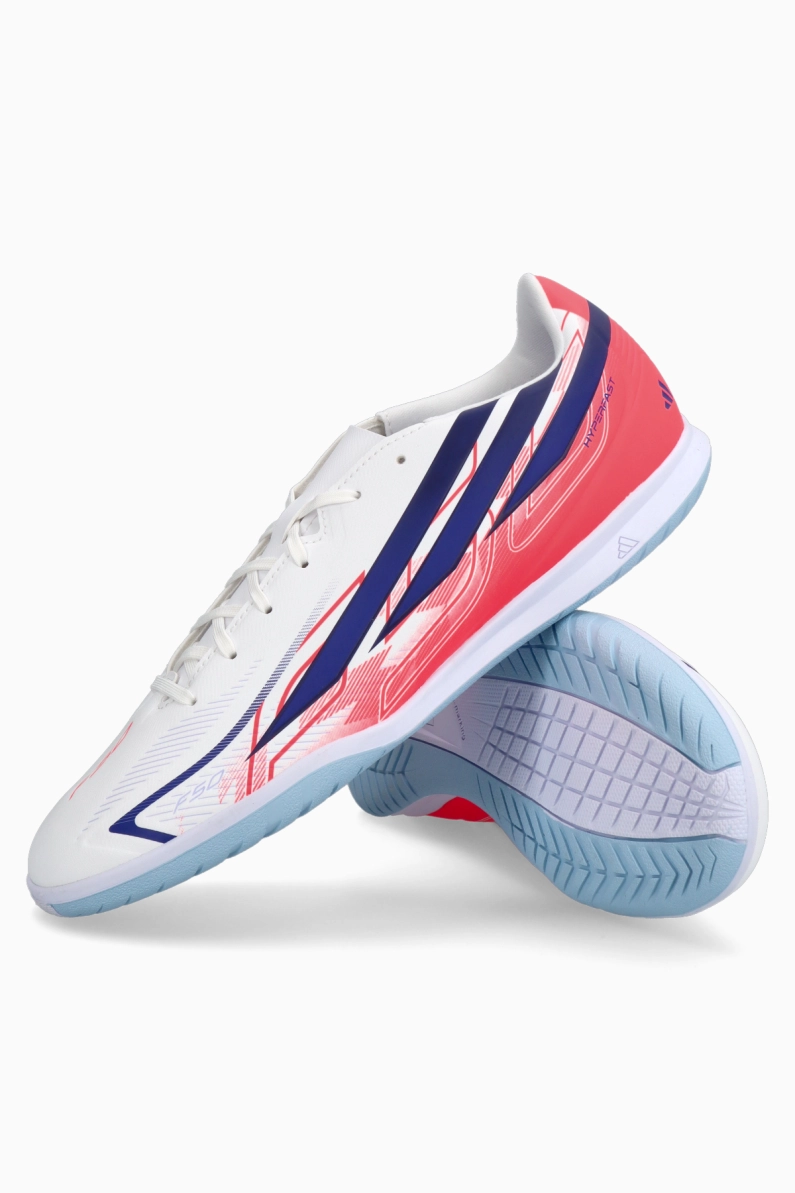 Ghete de fotbal adidas F50 Club Hyperfast IN - Alb