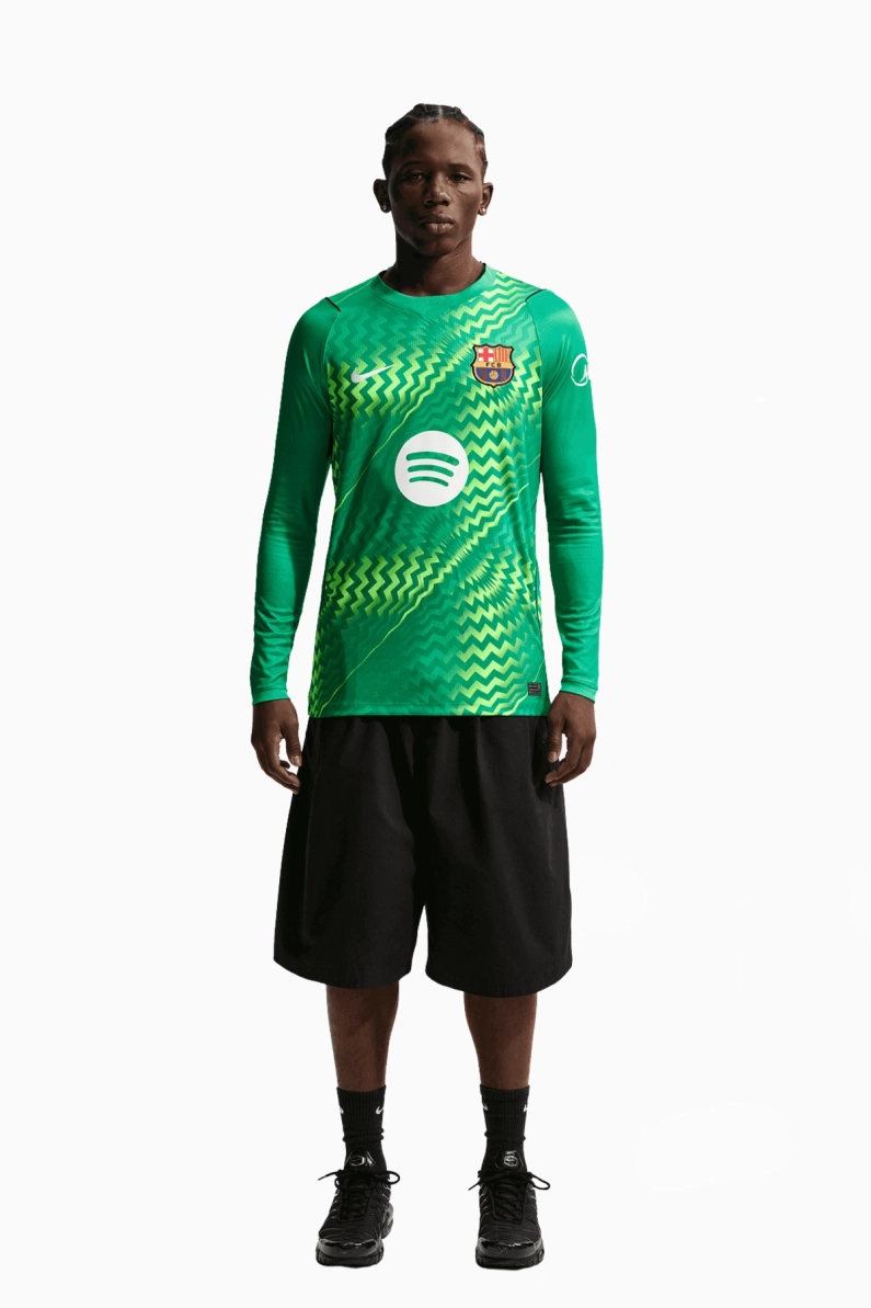 Tricou cu maneci lungi Nike FC Barcelona 26/27 Goalkeeper Stadium - Verde