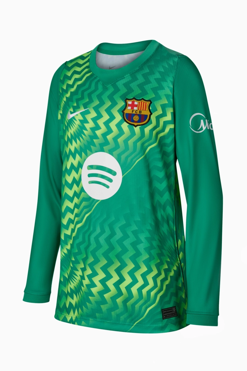 Tricou cu maneci lungi Nike FC Barcelona 26/27 Goalkeeper Stadium Junior - Verde