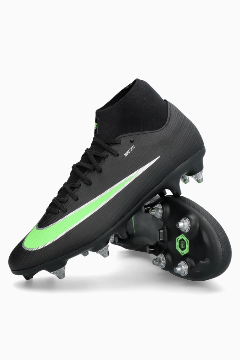Ghete de fotbal Nike Zoom Mercurial Superfly 11 Academy SG-Pro AC - Negru