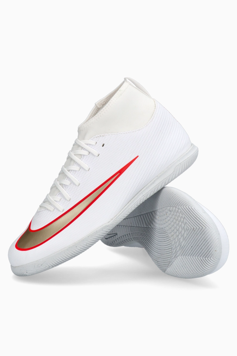 Ghete de fotbal Nike Mercurial Superfly 11 Club IC Junior - Alb (PSH-IO1553-100-P) Ghete Amatori, Ghete fotbal sală (Futsal), Nike Break Em’, Nike Mercurial