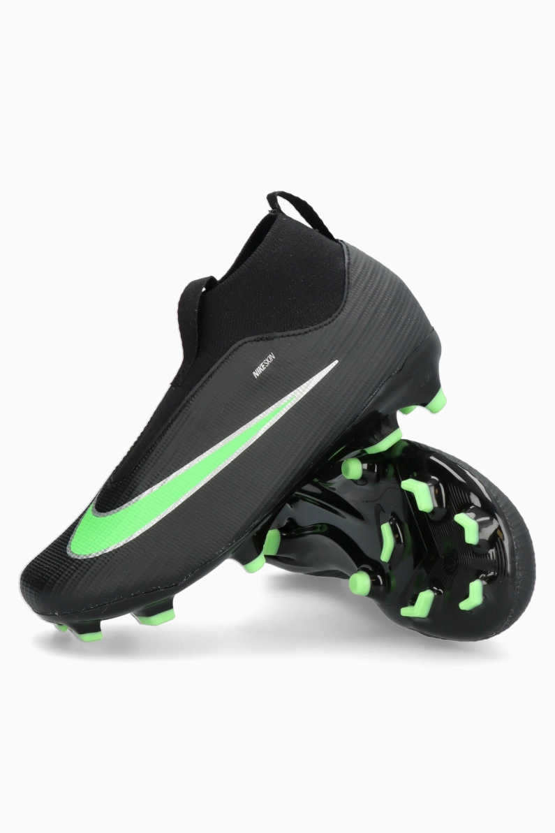 Ghete de fotbal Nike Zoom Mercurial Superfly 11 Academy FG/MG Junior - Negru