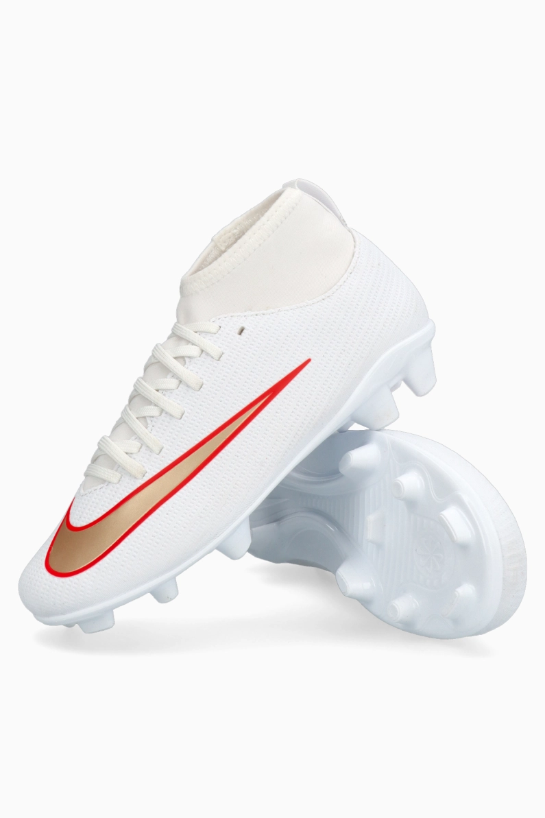 Ghete de fotbal Nike Zoom Mercurial Superfly 11 Club FG/MG Junior - Alb (PSH-IU1795-100-P) Nike Break Em’, Ghete Amatori, Nike Mercurial, Ghete pentru iarbă
