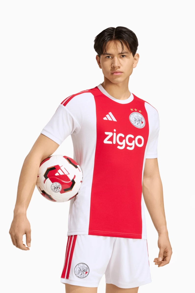 Tricou adidas Ajax Amsterdam 26/27 Home Replica - Alb, Roșu